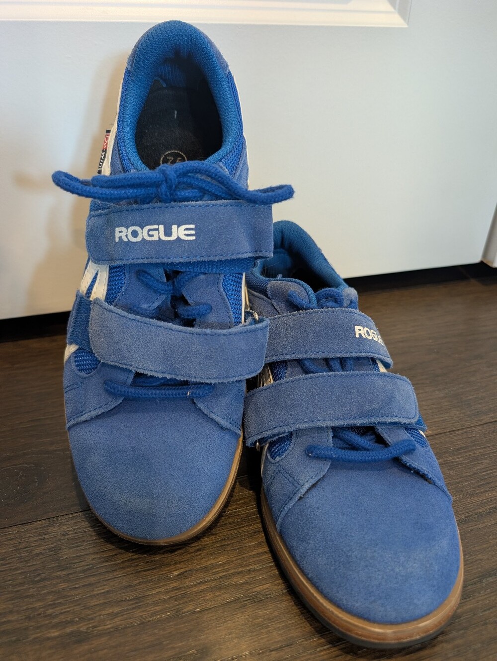 Rogue Do-Win Weightlifting Shoes Blue Suede Strap Lifting Shoes Size 7.5